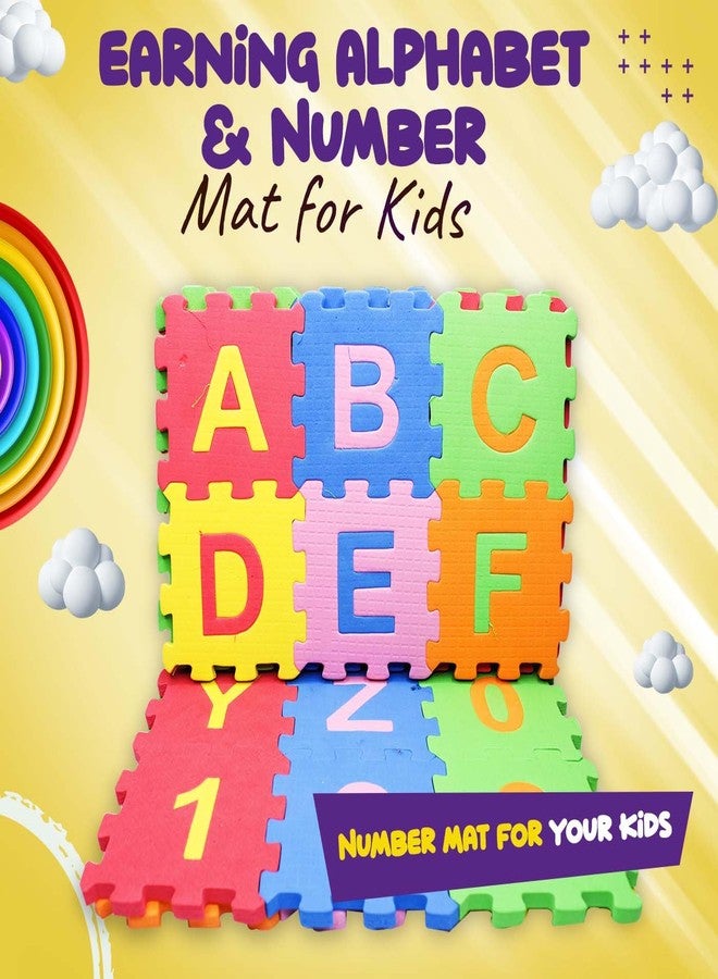 Confidence Educational Alphabet and Number Mini Puzzle Mat for Kids | Interlocking Learning ABCD Play Mat for Kids Baby Infant and Toddler (36 Pcs) - Image 4